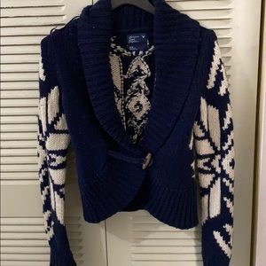 Chunky Blue Sweater